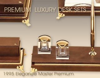 Gold plated handmade luxury desksets.