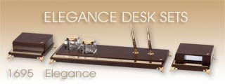 Elegance gold plated luxury mini desksets.